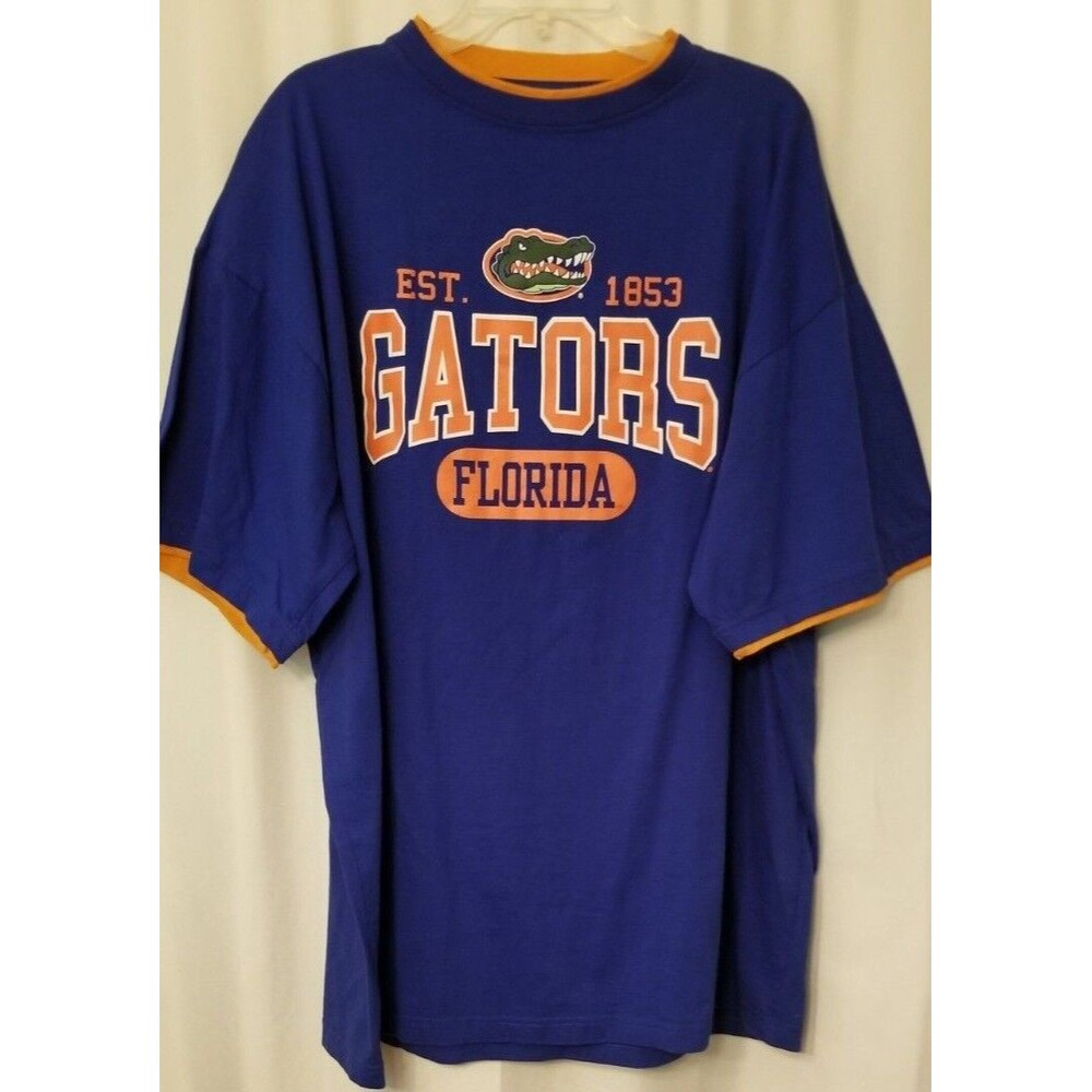 Men's Florida Gators Russell Team Issue Shirt Gator Logo Short Sleeve Size 2XL